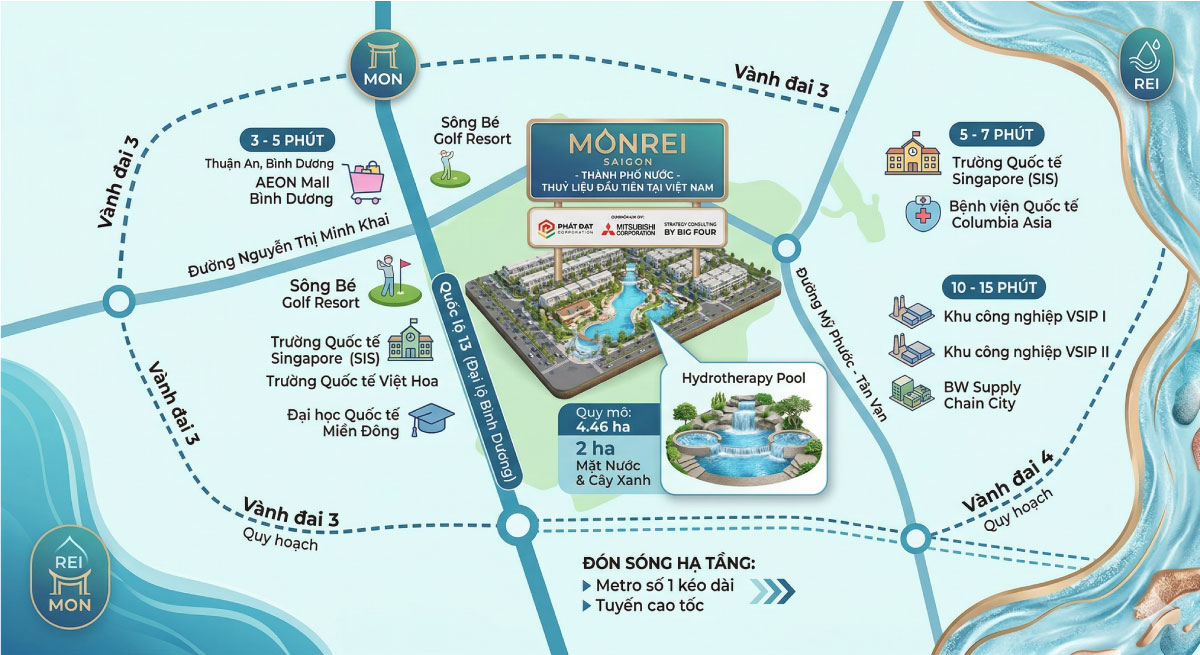 vị trí dự án monrei saigon